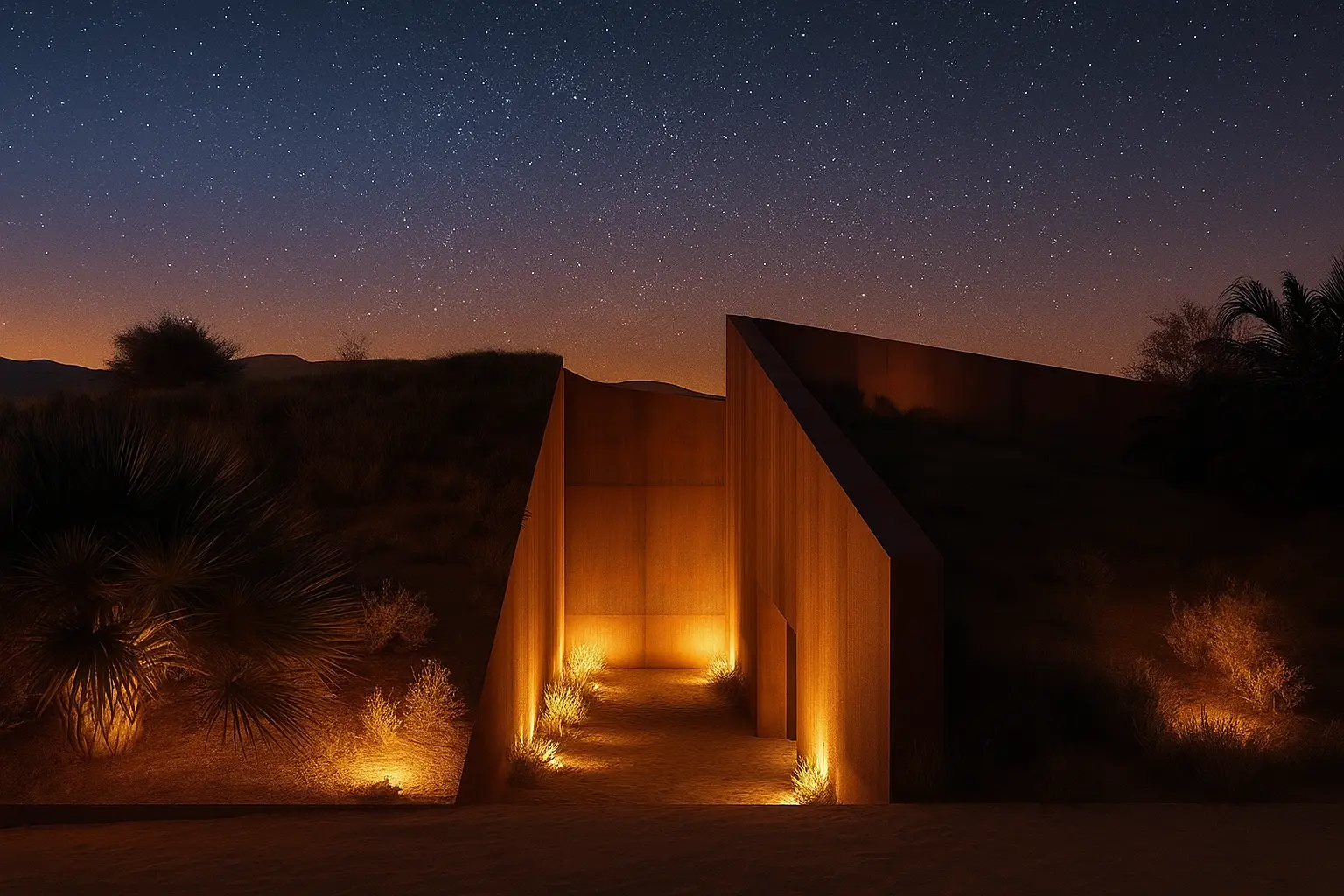RHT Refugio Hábitat Temporal en Betancuria Fuerteventura diseñado por KovBor Arquitectos