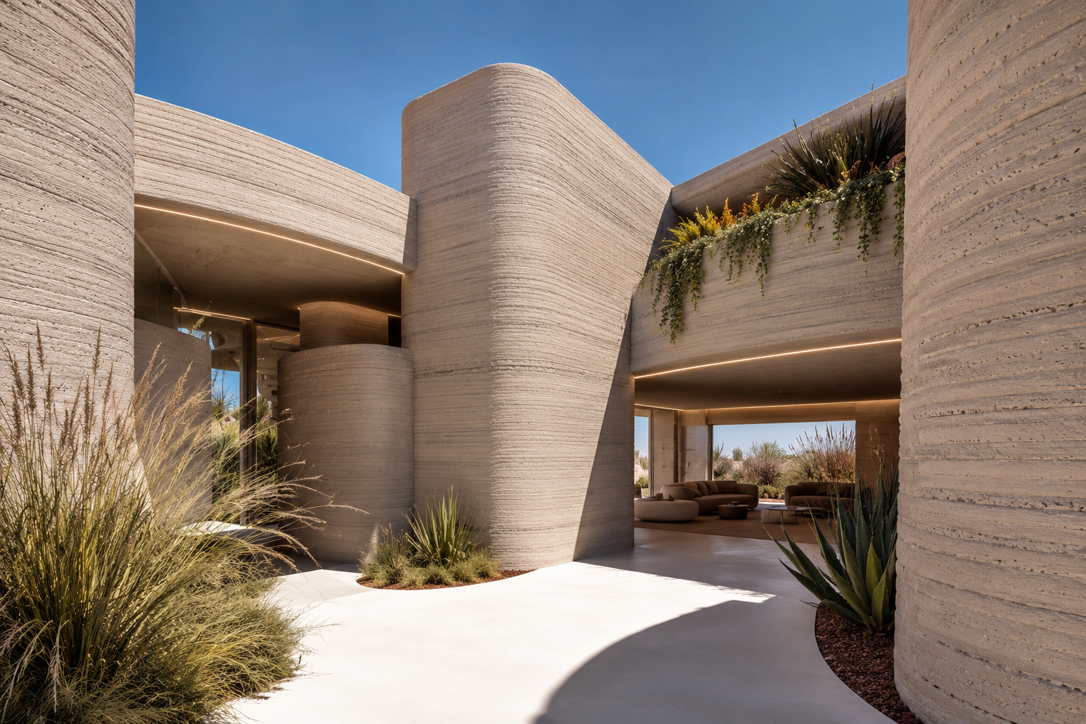 Acceso principal del complejo residencial Terraces en Las Torres de Cotillas Murcia